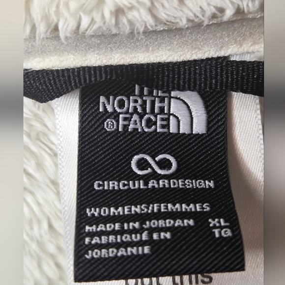 The North Face Osito Fleece Jacket Women's XL   LIKE NEW Off White - Picture 4 of 16